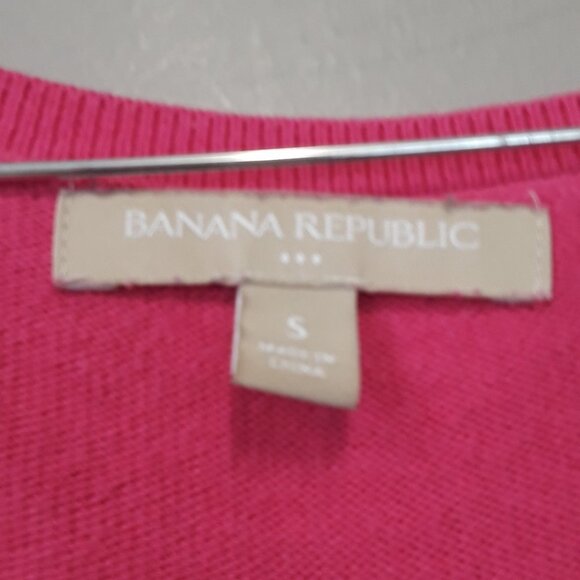 BANANA Republic Pink Tan Stripe Color Block Top - Picture 4 of 8